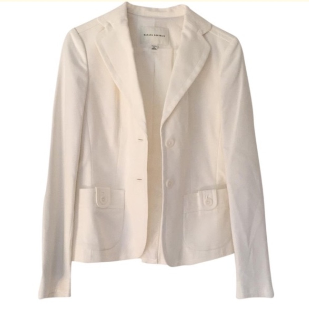 Banana Republic White Blazer